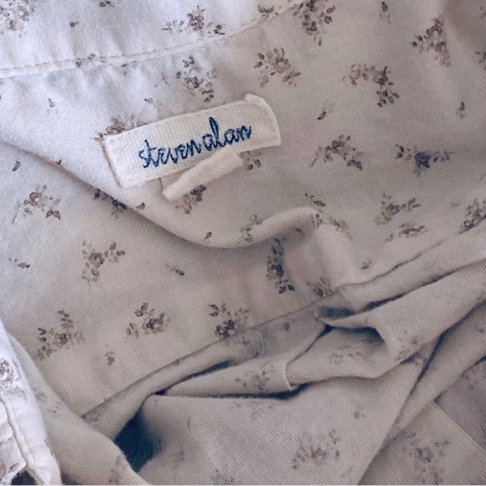 Steven Alan Button Up Colar Soft And Warm Cotton … - image 5